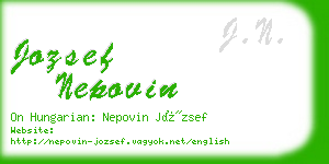 jozsef nepovin business card